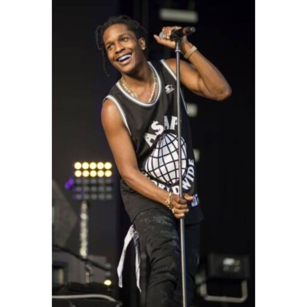 A$AP‎ Rocky Worldwide Lord Black Basketball Jersey - Small